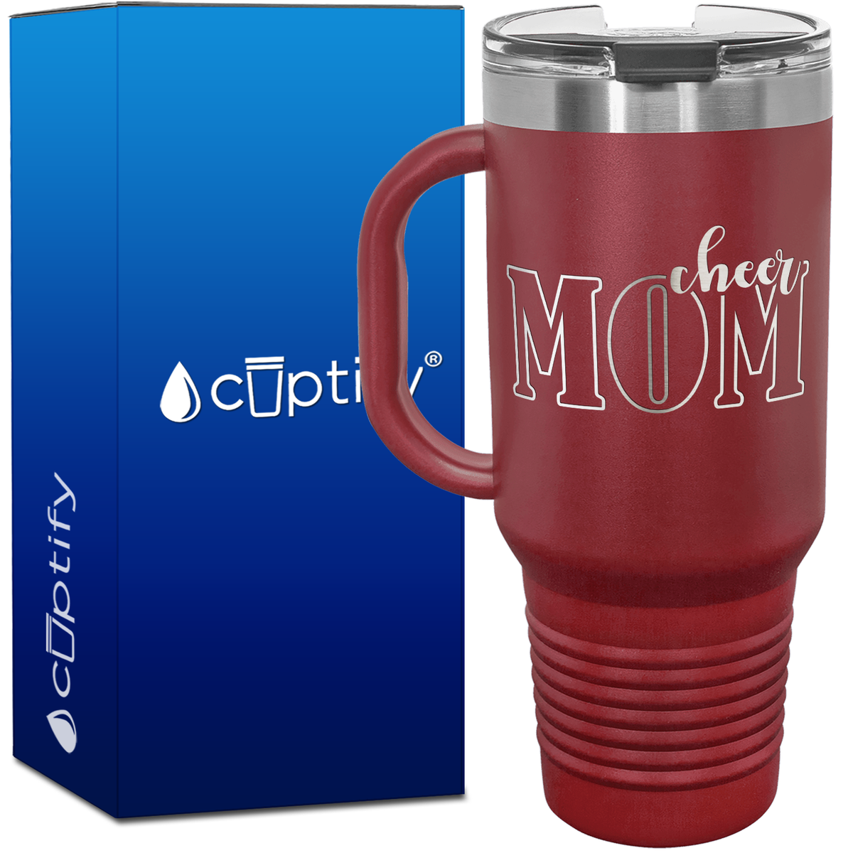 Cheer Mom 40oz Cheer Travel Mug