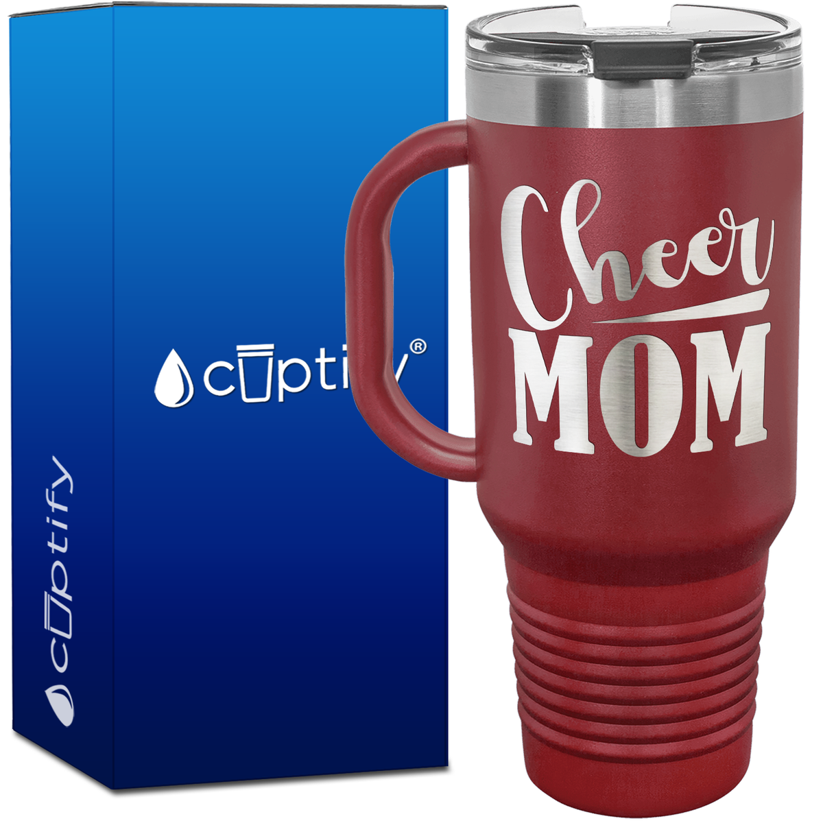 Cheer Mom 40oz Cheer Travel Mug