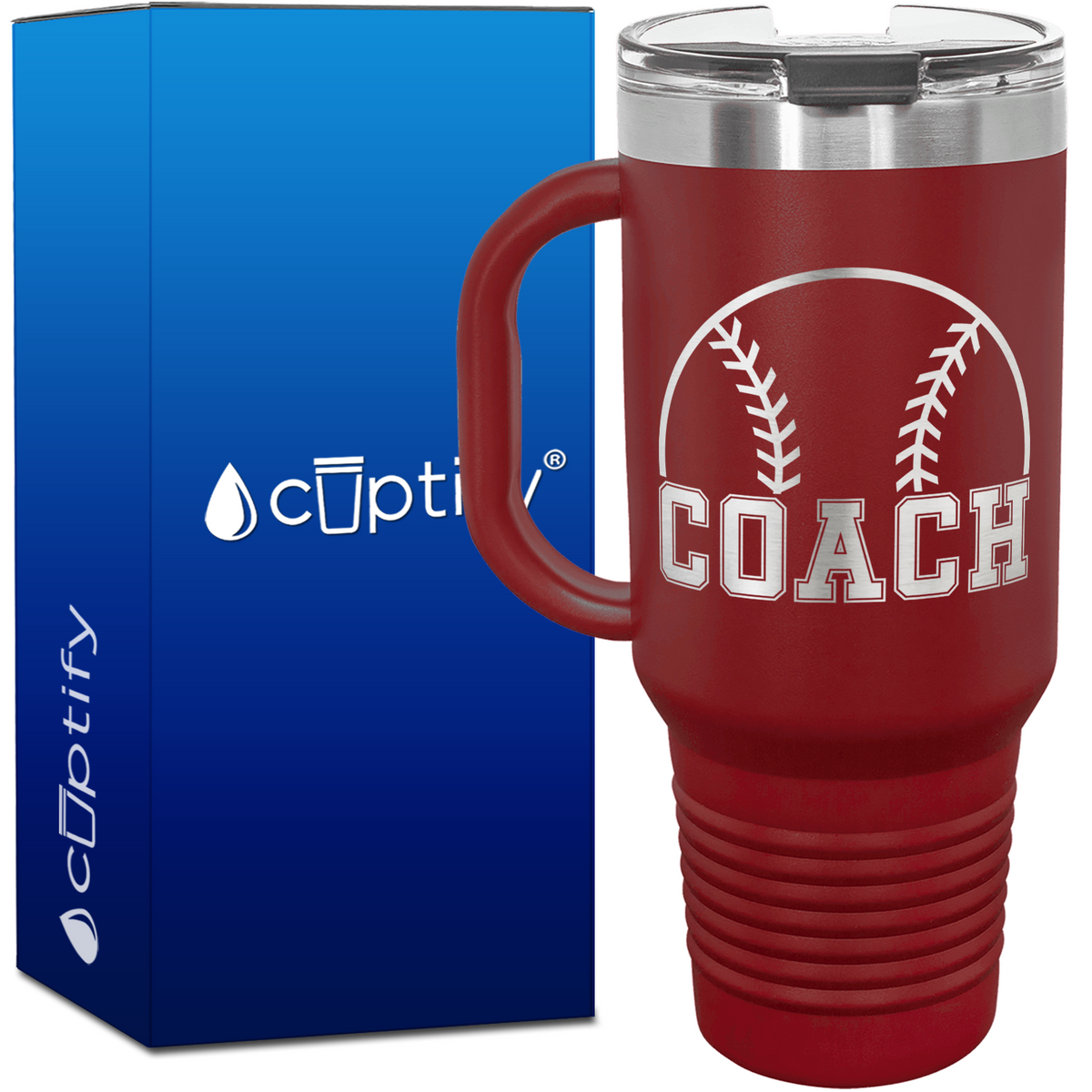 Baseball Coach 40oz Coach Travel Mug