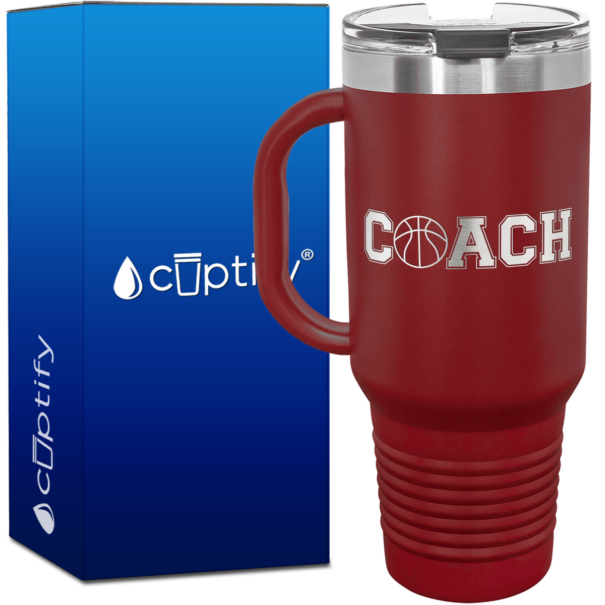 Coach Basketball 40oz Coach Travel Mug