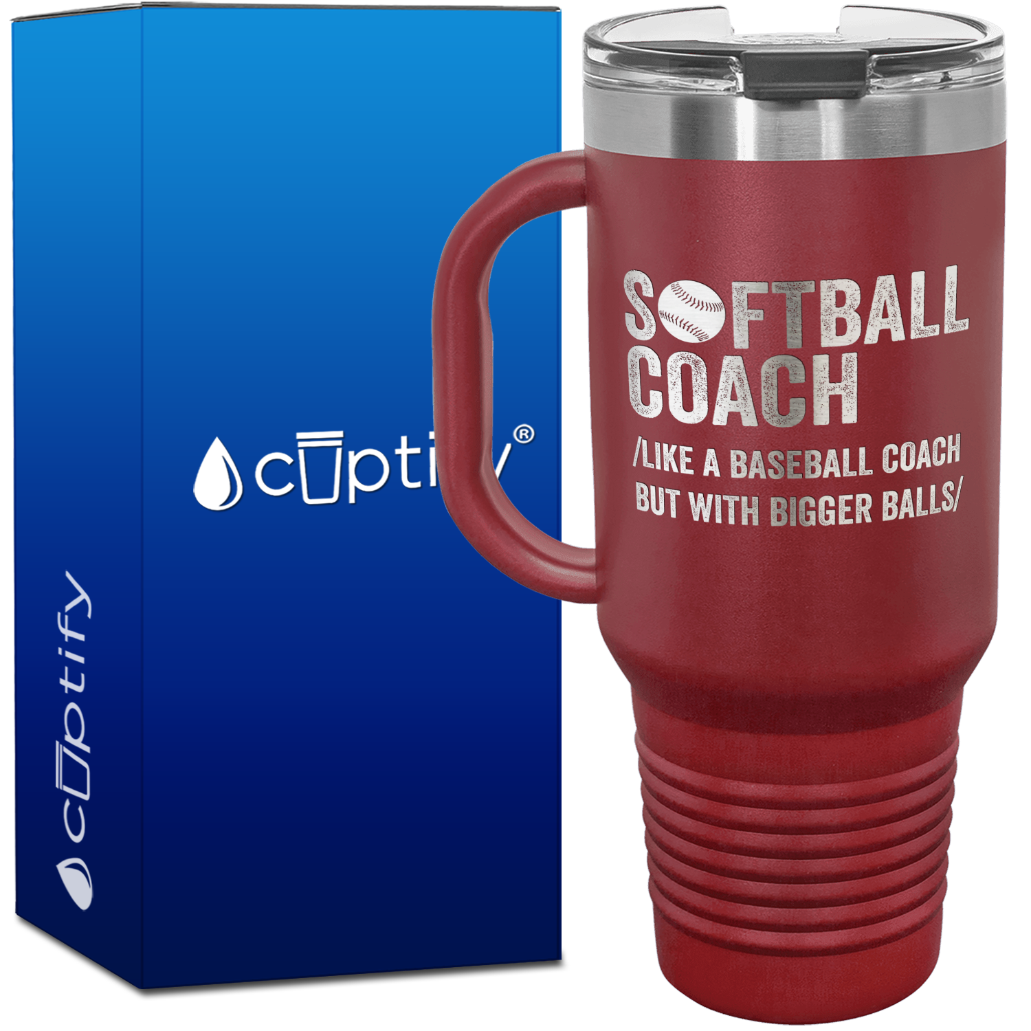 Softball Coach 40oz Coach Travel Mug