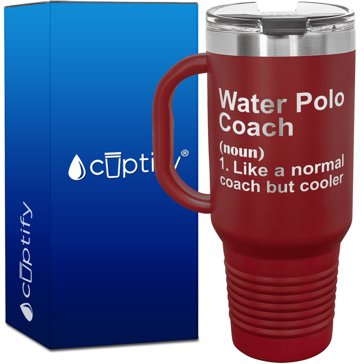 Water Polo Coach Definition 40oz Coach Travel Mug