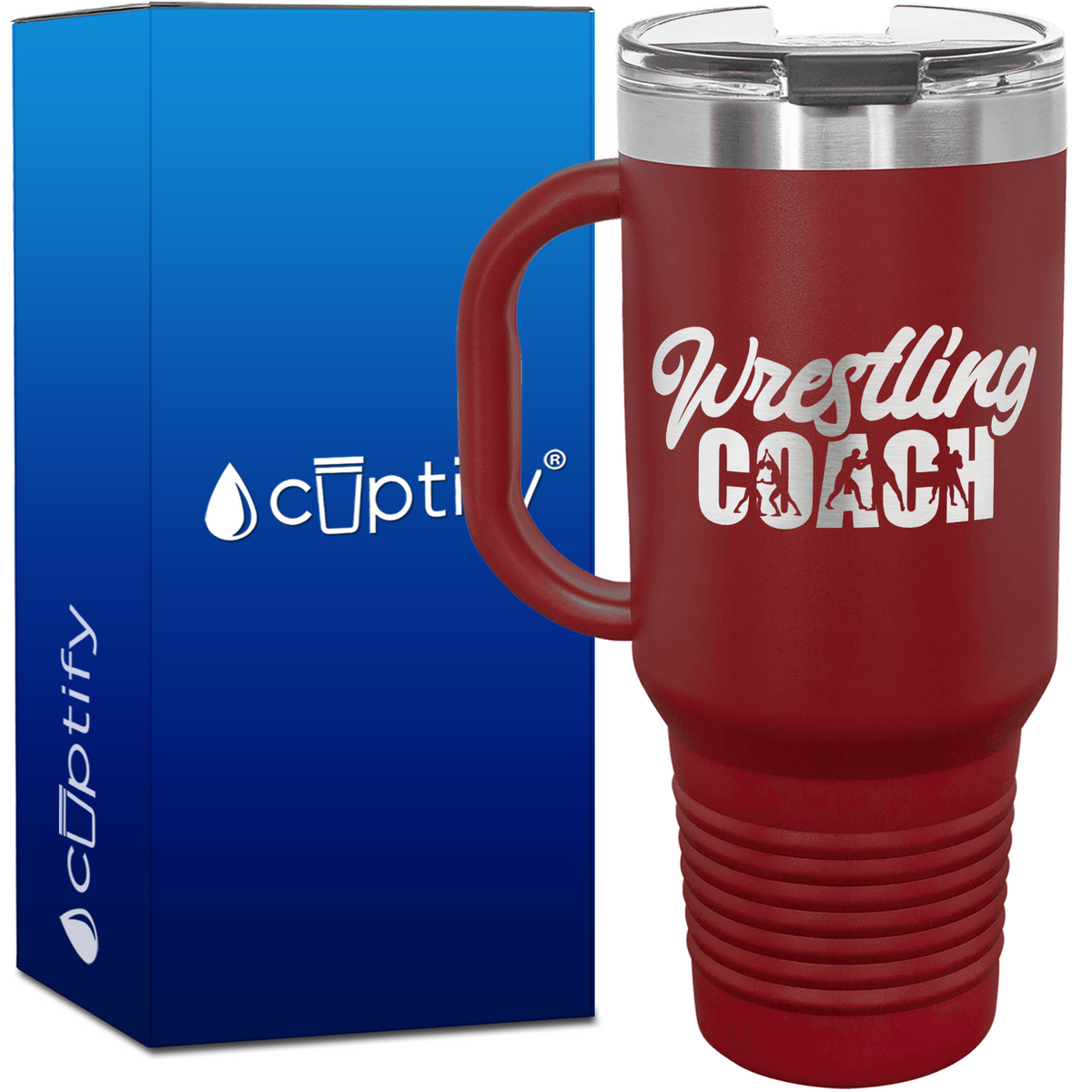 Wrestling Coach 40oz Coach Travel Mug