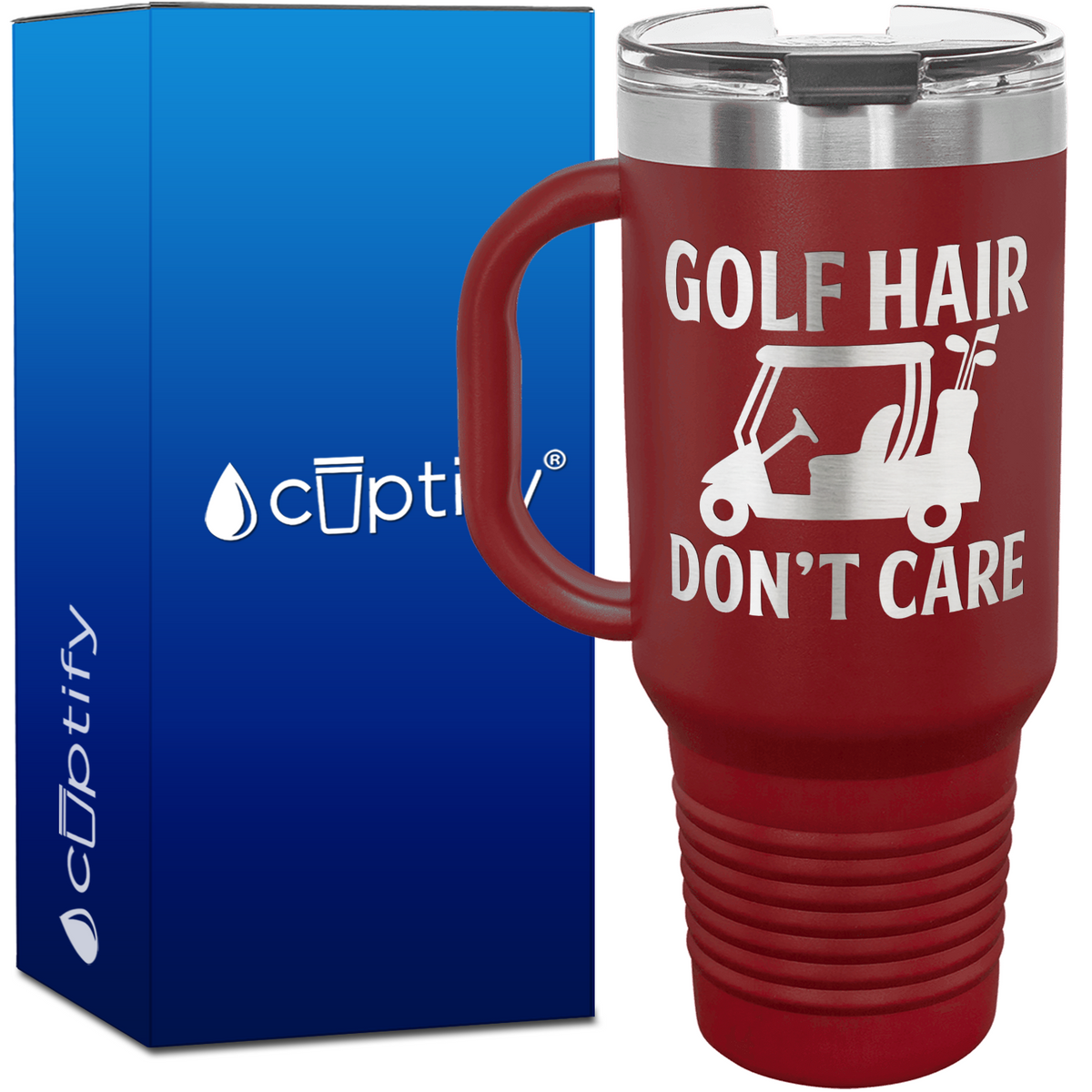 Golf Hair Don't Care 40oz Golf Travel Mug