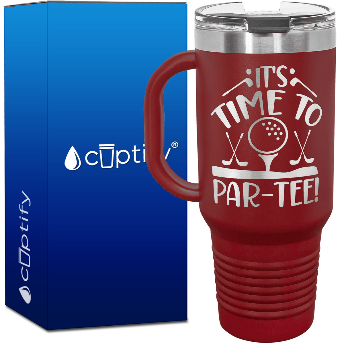 It's Time to Par-Tee 40oz Golf Travel Mug
