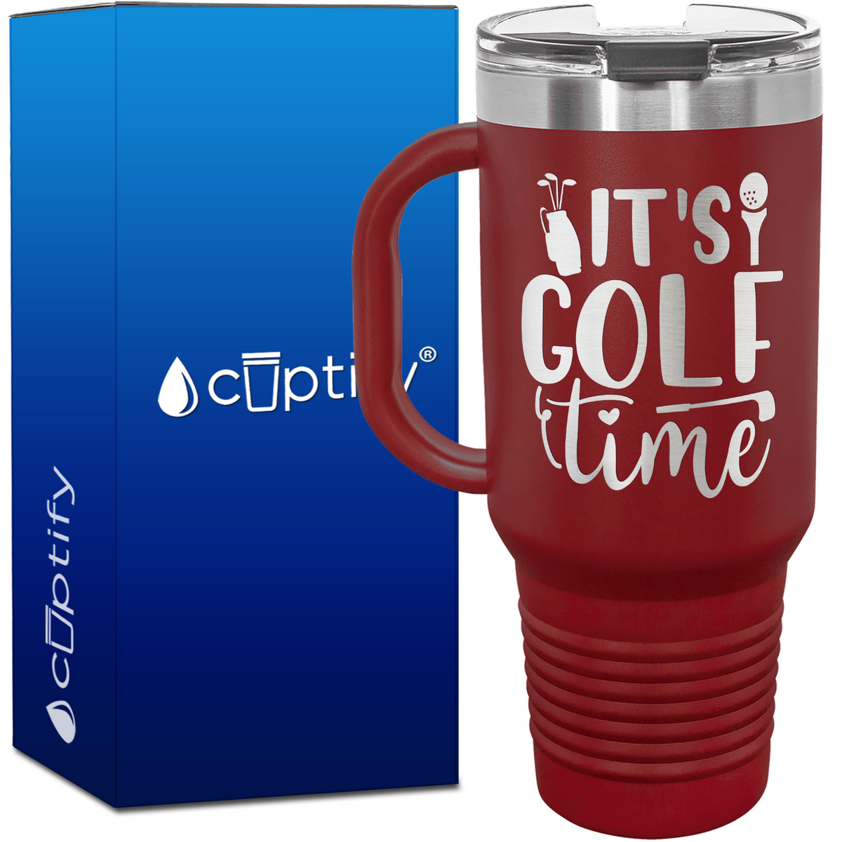 It's Golf Time 40oz Golf Travel Mug