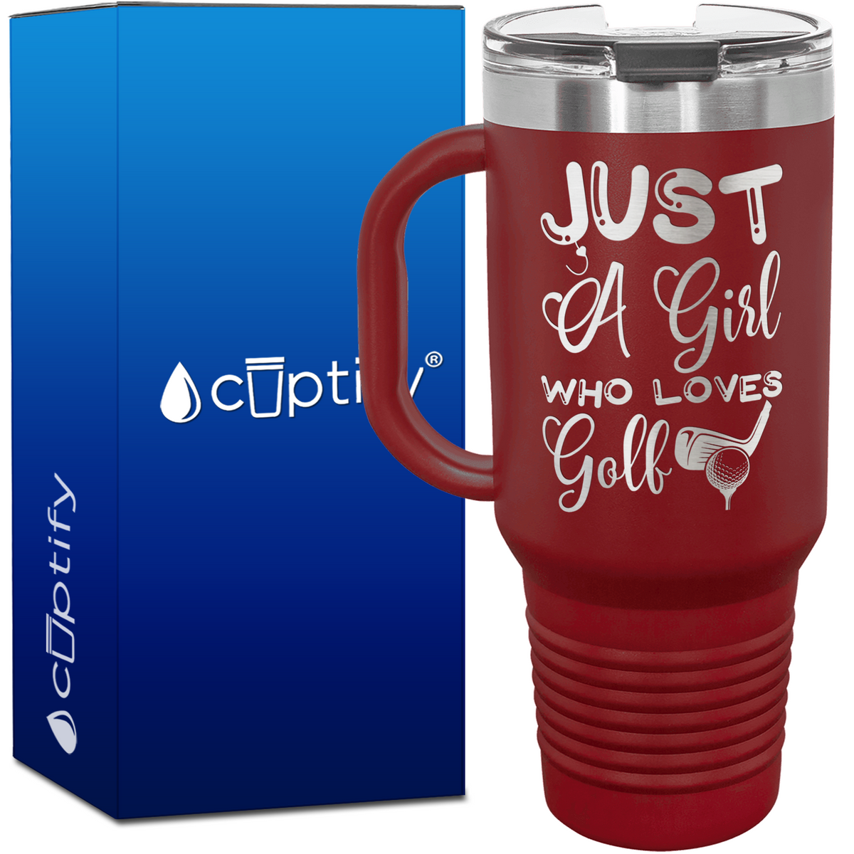 Just a Girl Who Loves Golf 40oz Golf Travel Mug