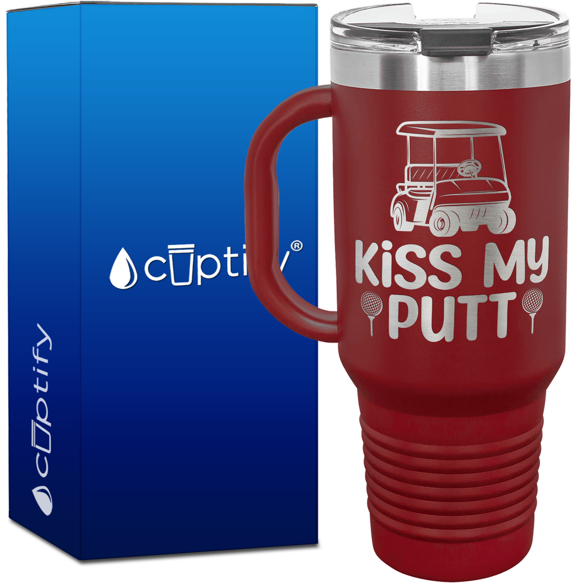 Kiss My Putt 40oz Golf Travel Mug