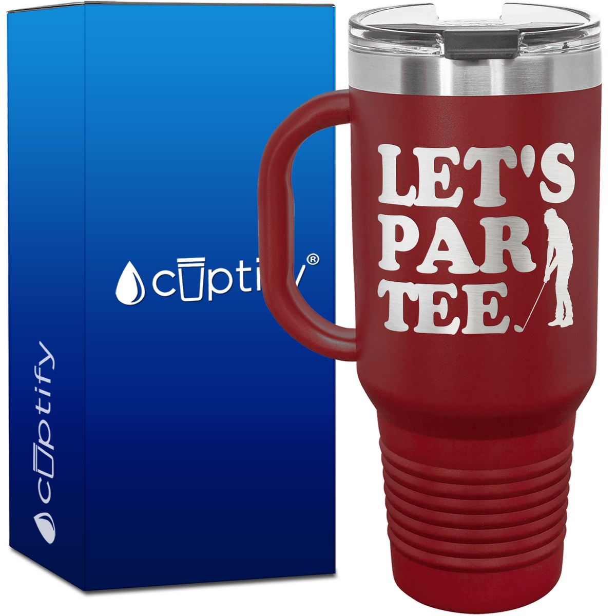 Let's Par Tee 40oz Golf Travel Mug