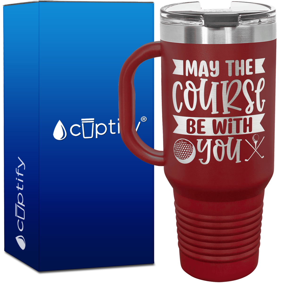 May the Course Be With You 40oz Golf Travel Mug