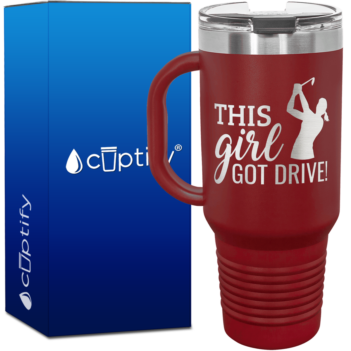 This Girl Got Drive 40oz Golf Travel Mug