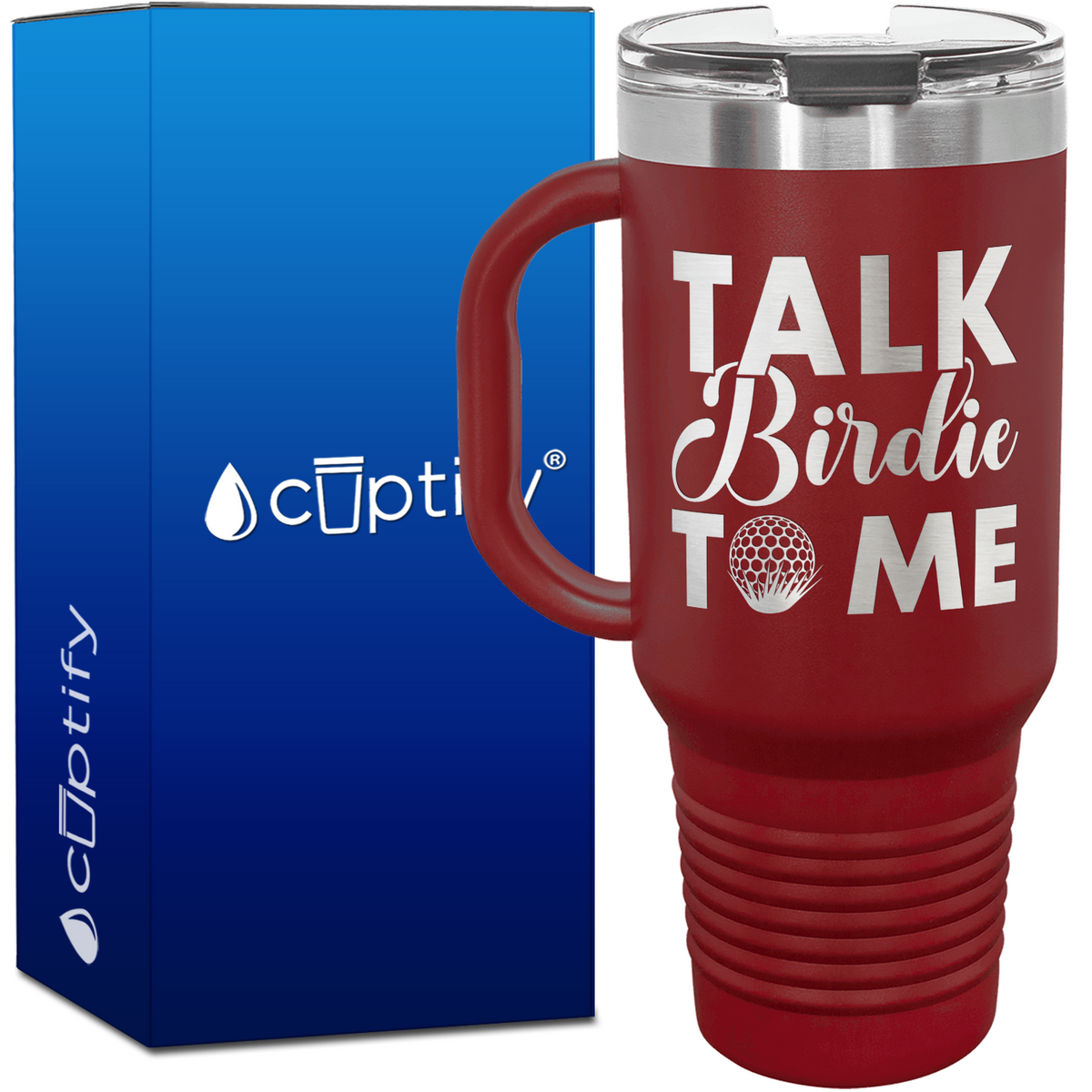 Talk Birdie to Me 40oz Golf Travel Mug