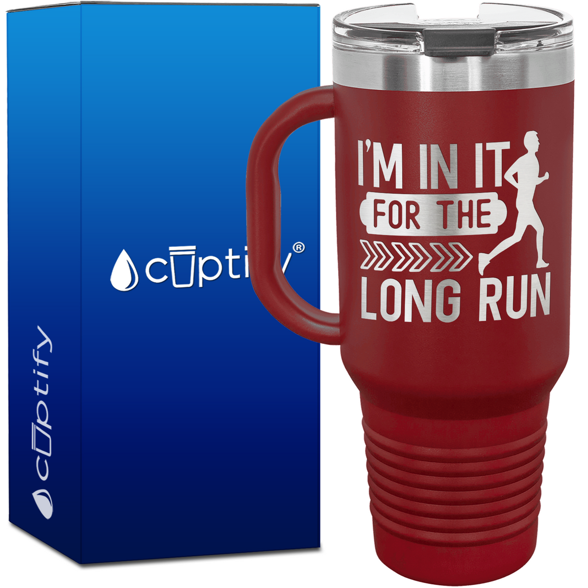 I'm in it for the Long Run 40oz Running Travel Mug