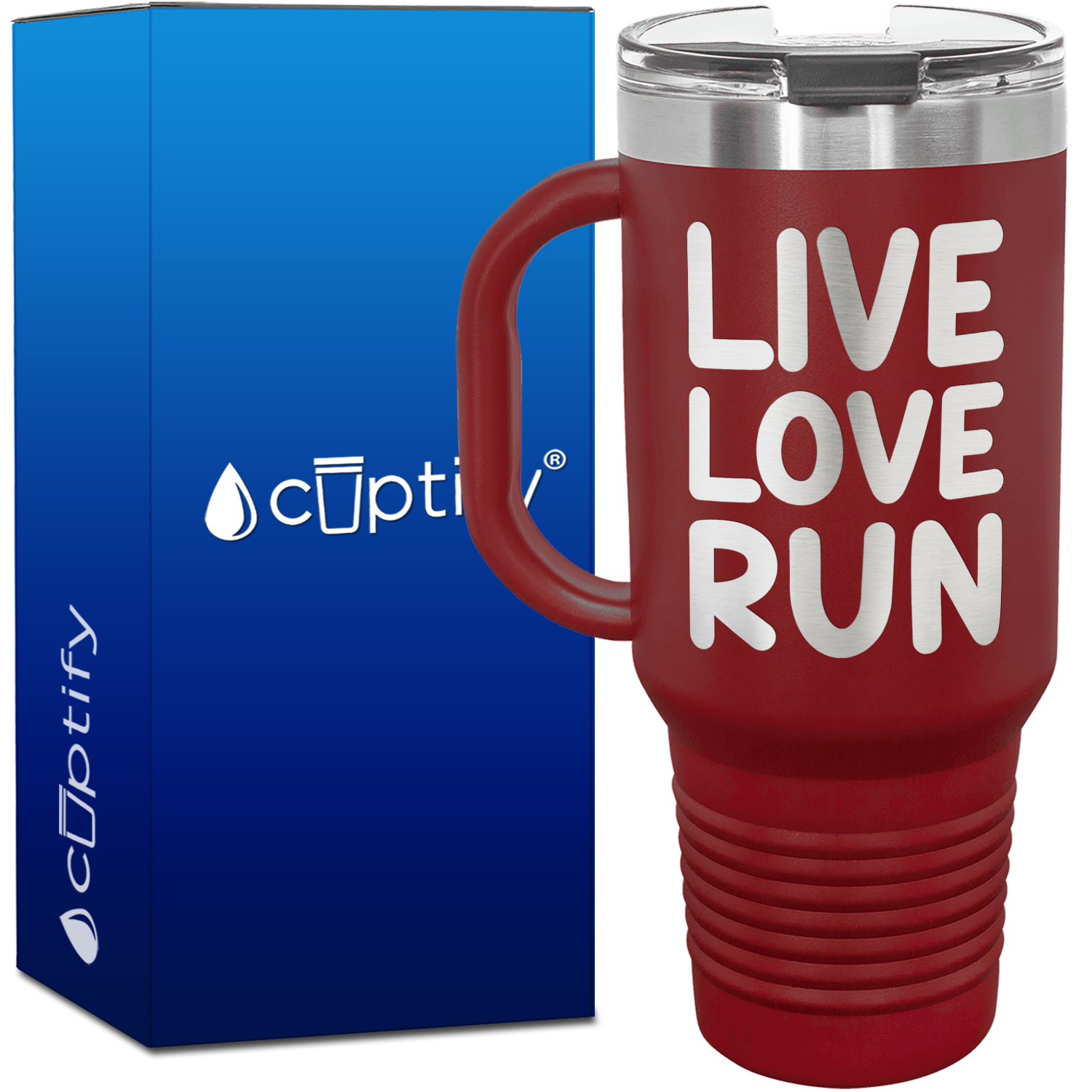 Live Love Run 40oz Running Travel Mug