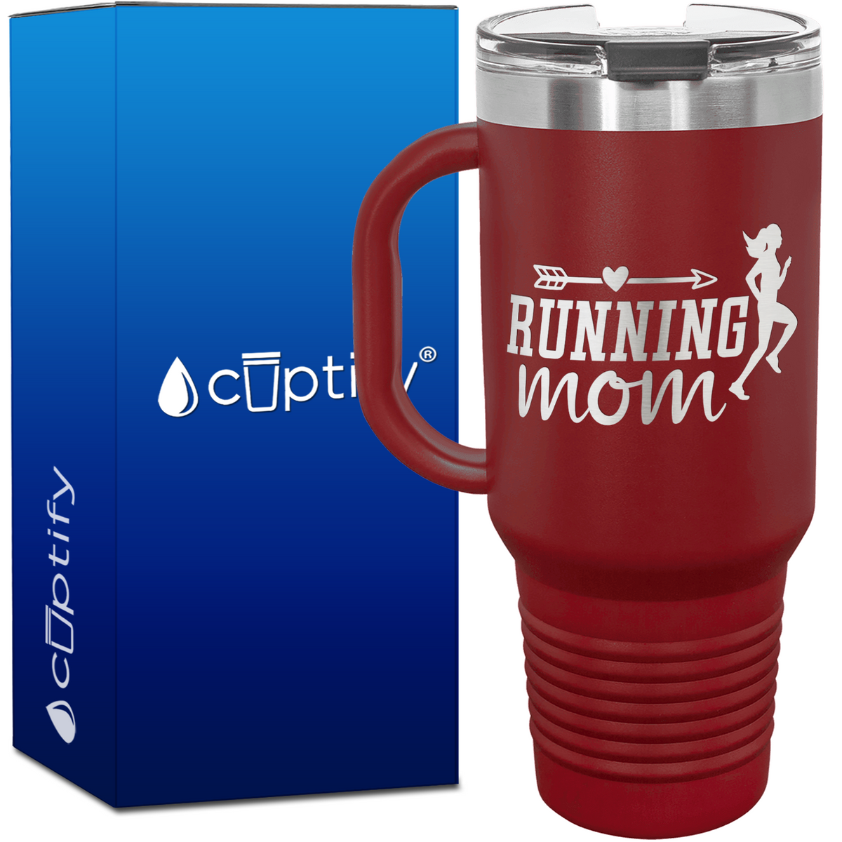 Running Mom 40oz Running Travel Mug