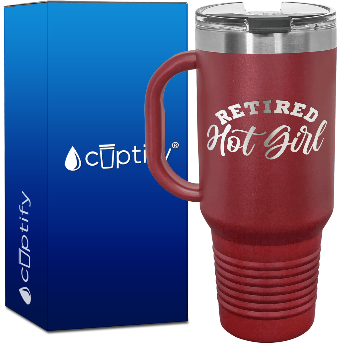 Retired Hot Girl 40oz Retirement Travel Mug