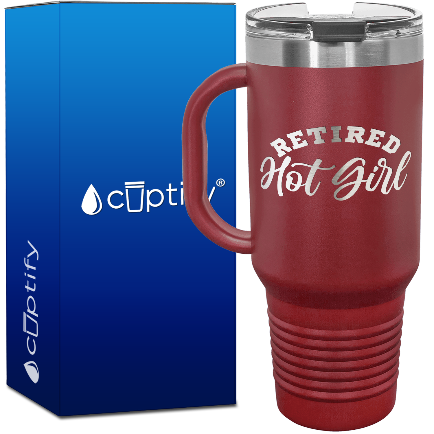 Retired Hot Girl 40oz Retirement Travel Mug