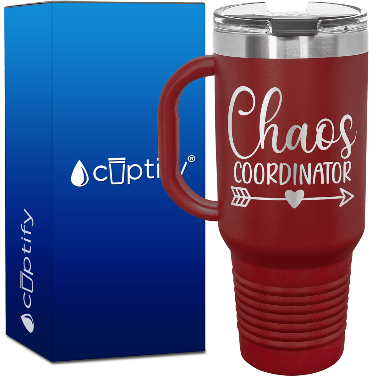 Chaos Coordinator 40oz Teacher Travel Mug