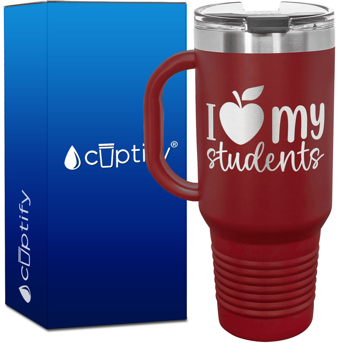 I Love My Students 40oz Teacher Travel Mug