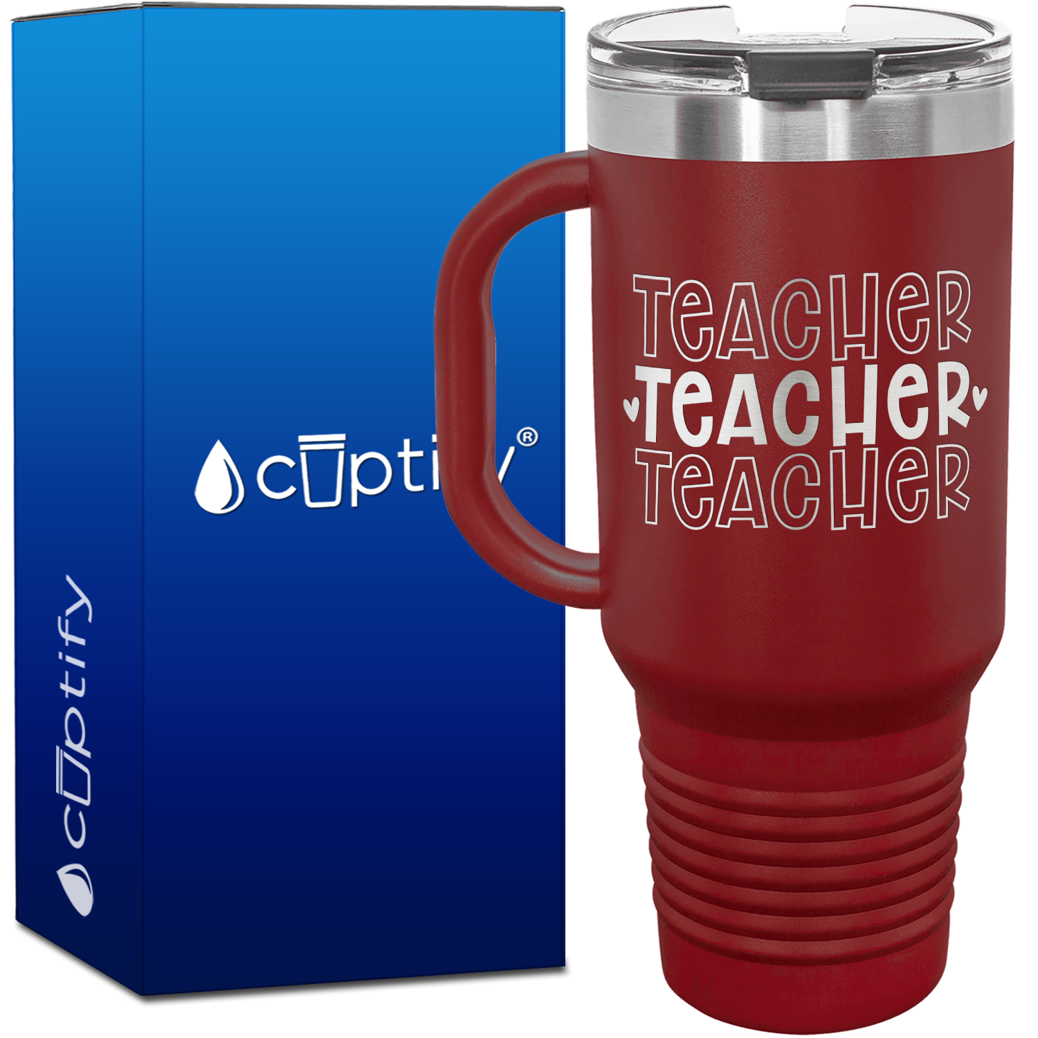 Teacher Teacher Teacher 40oz Teacher Travel Mug