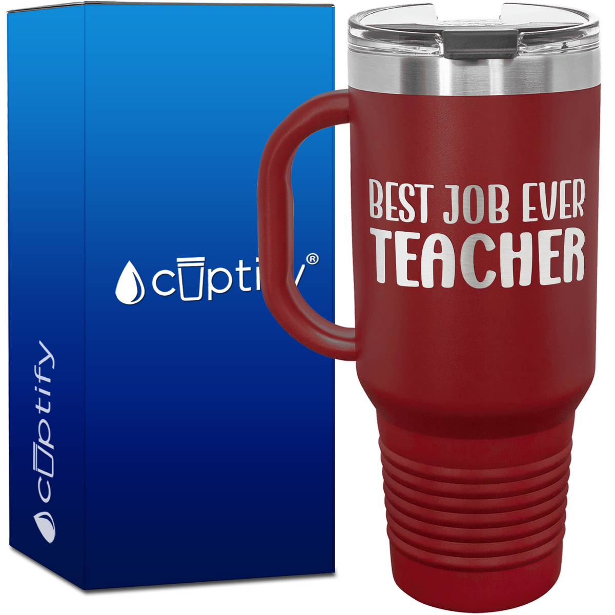 Best Job Ever Teacher 40oz Teacher Travel Mug