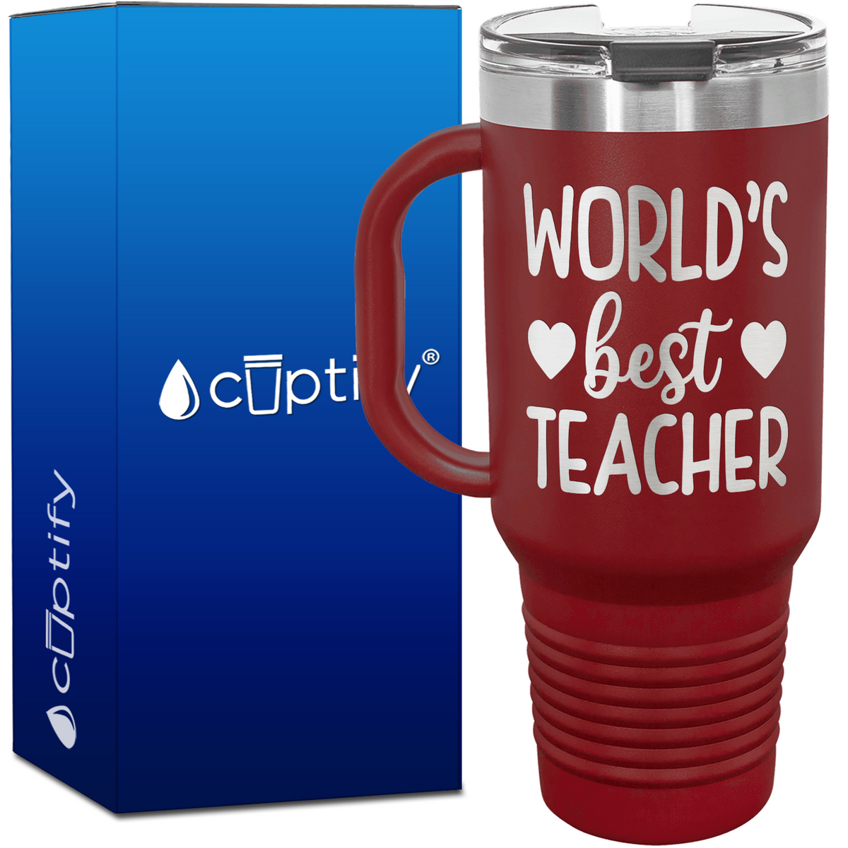 World's Best Teacher 40oz Teacher Travel Mug