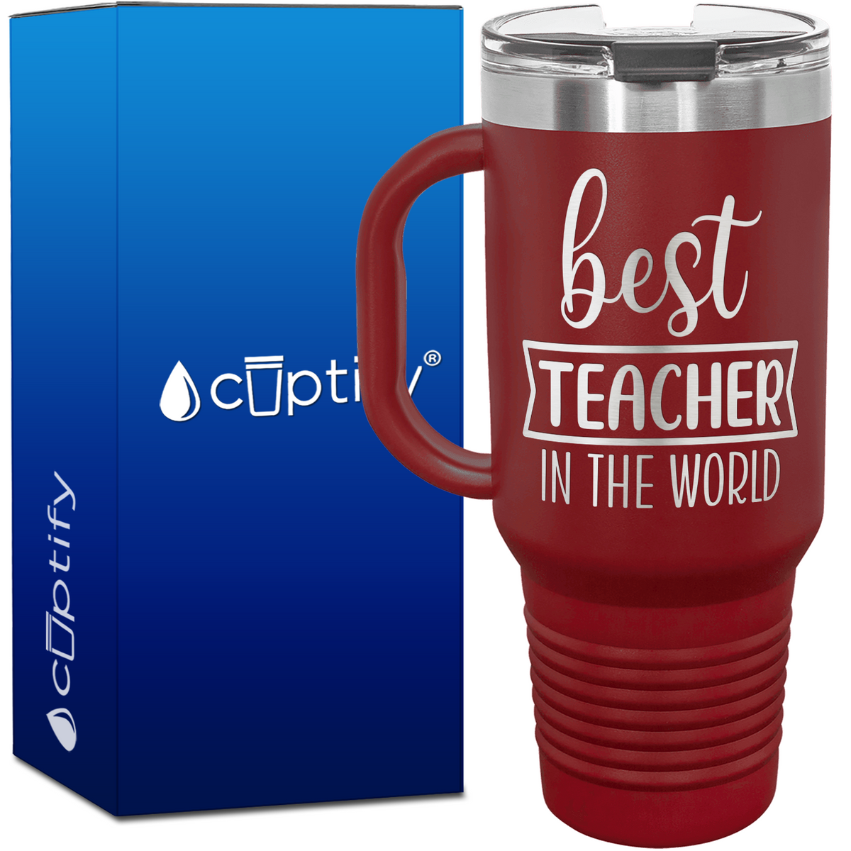 Best Teacher in the World 40oz Teacher Travel Mug