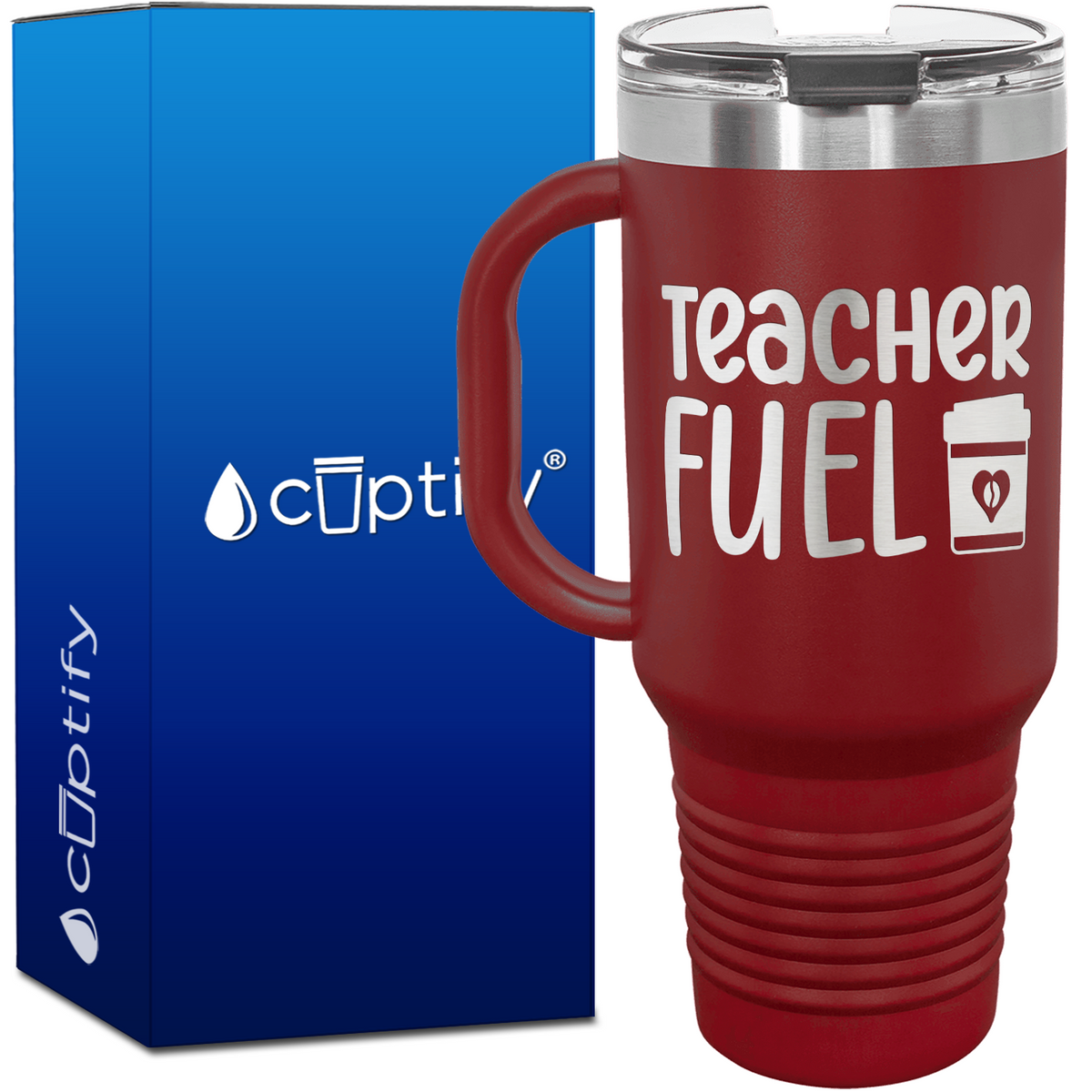 Teacher Fuel 40oz Teacher Travel Mug