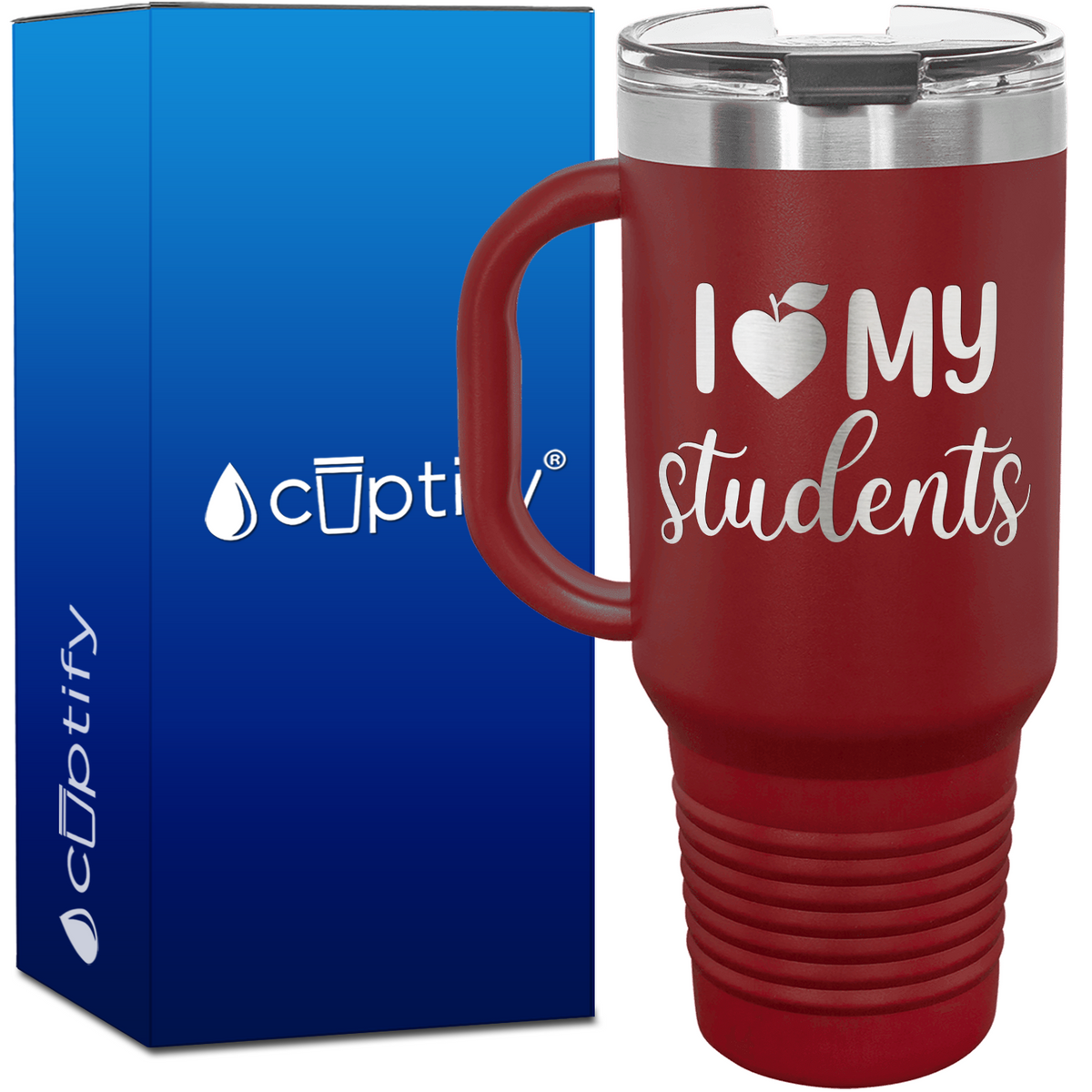 I Love My Students 40oz Teacher Travel Mug