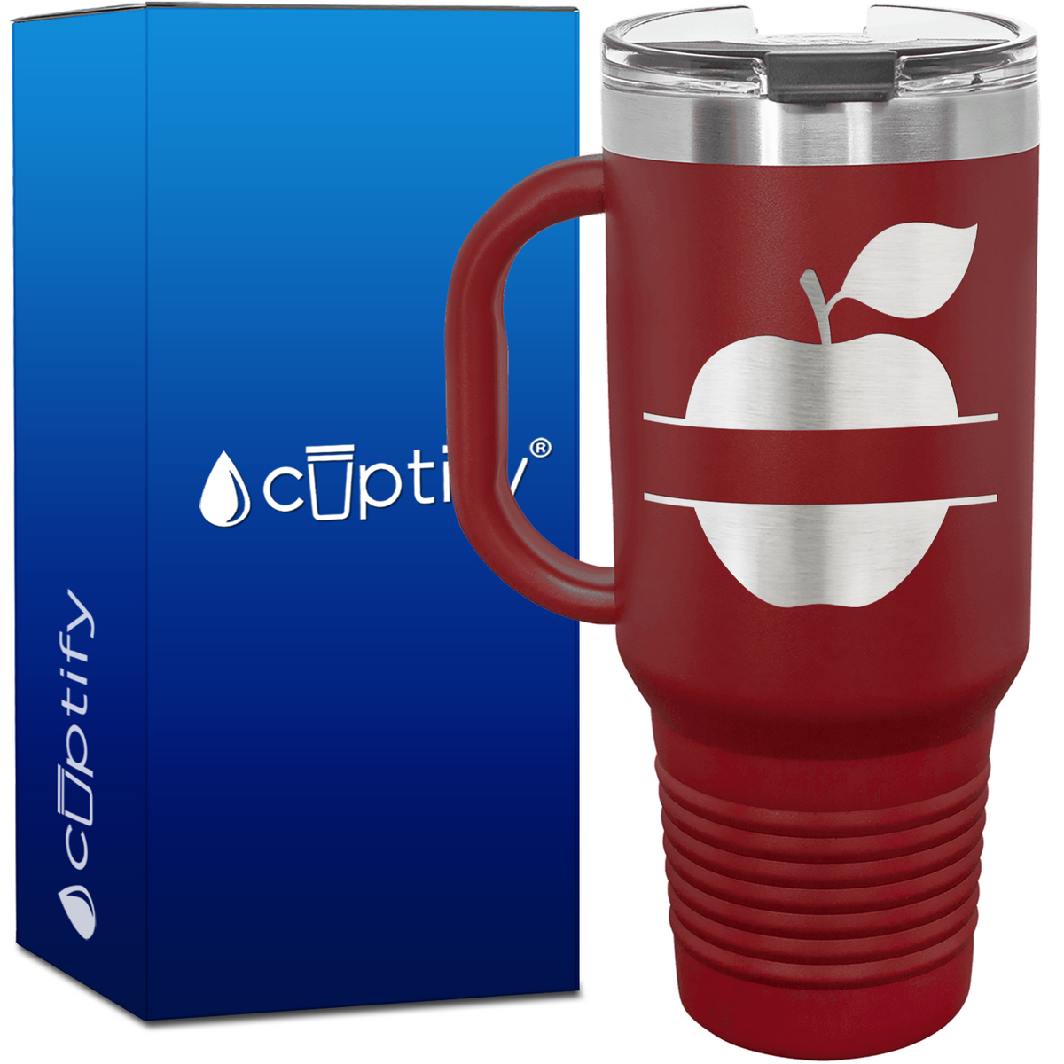 Personalized Apple 40oz Teacher Travel Mug