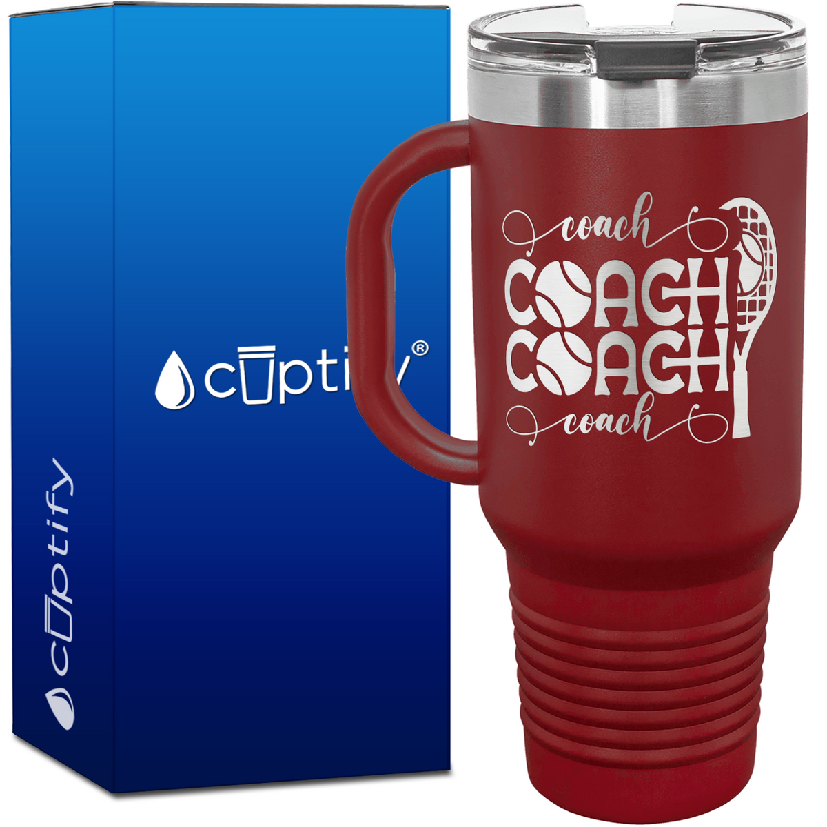 Coach Coach Coach Coach Tennis 40oz Tennis Travel Mug