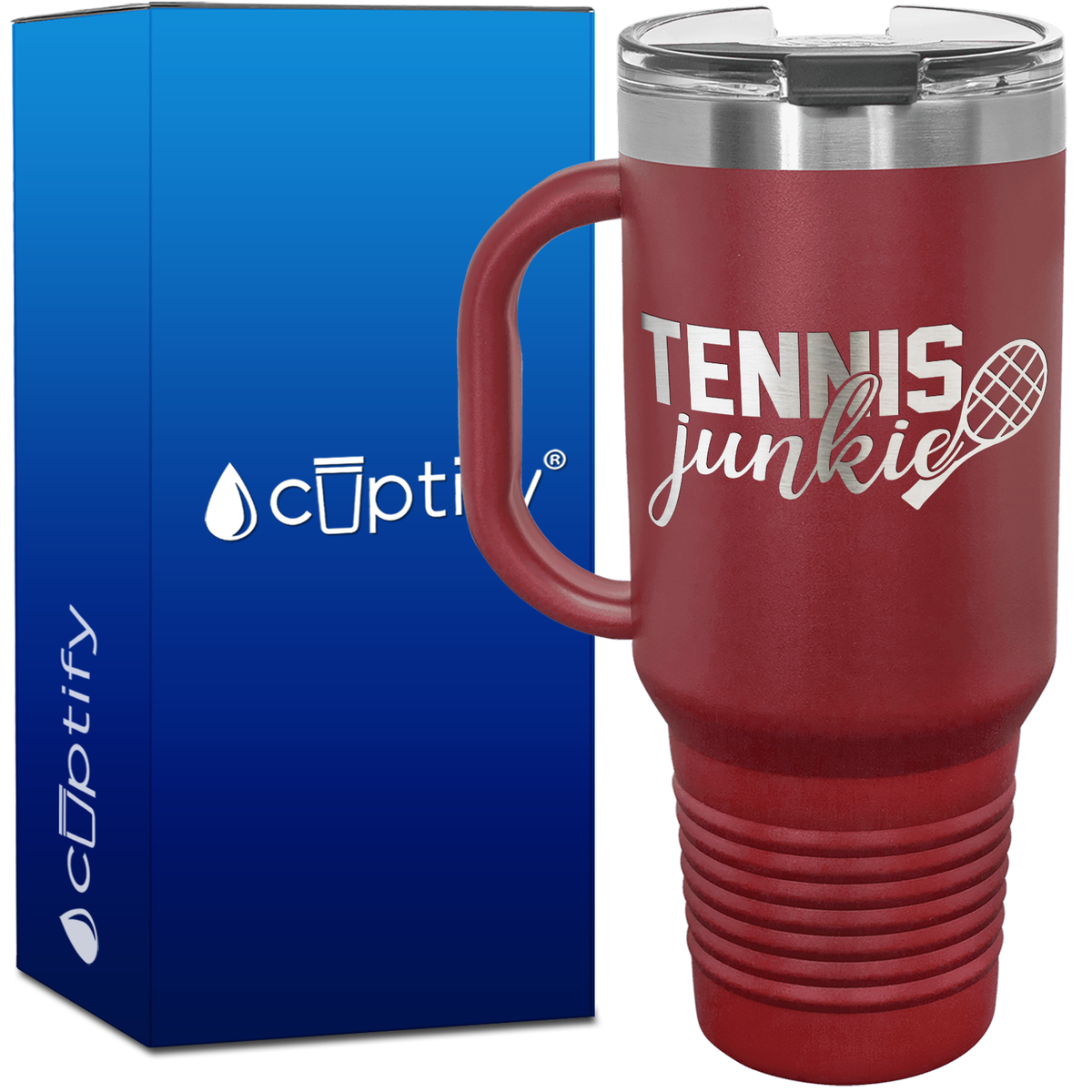 Tennis Junkie 40oz Tennis Travel Mug