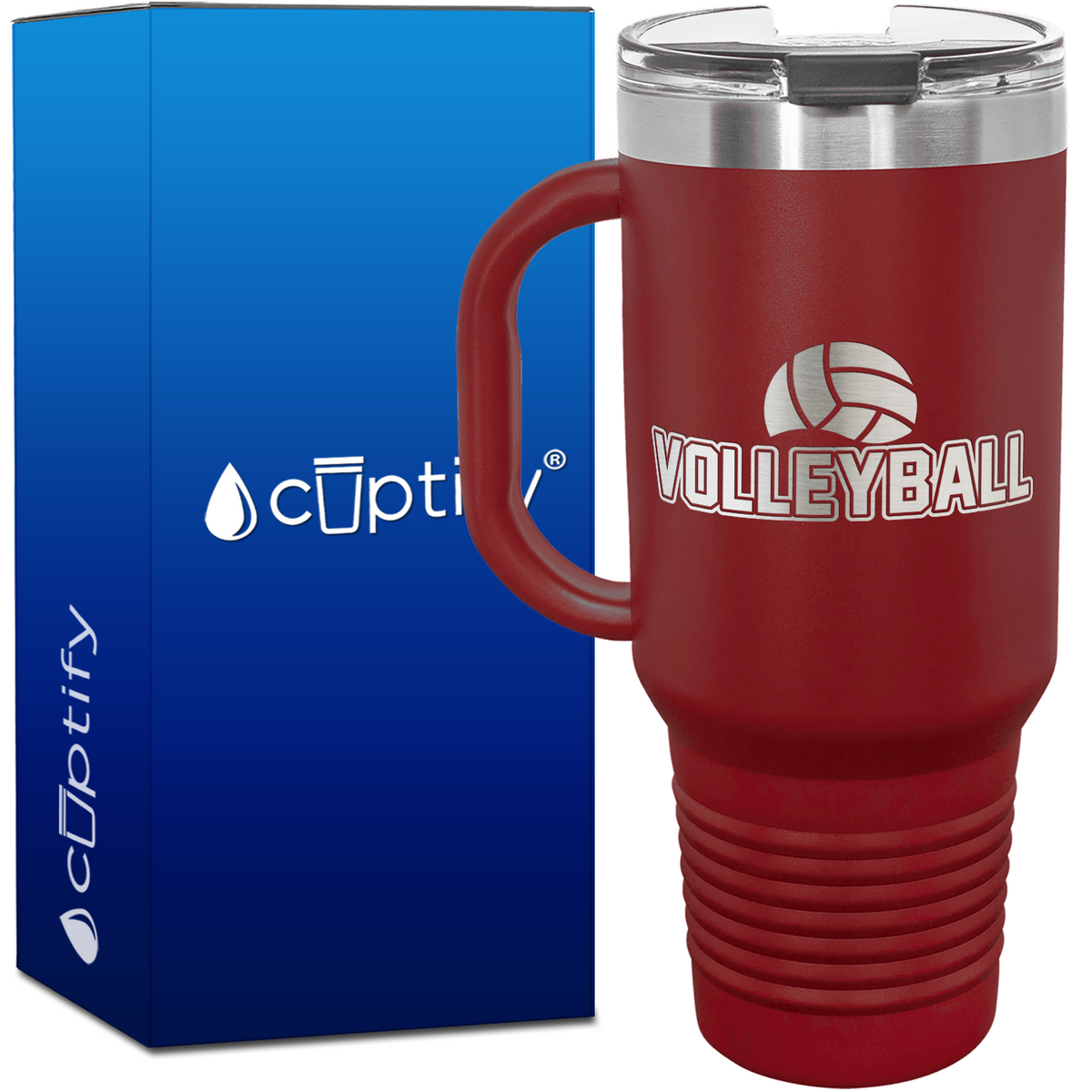 Volleyball 40oz Volleyball Travel Mug