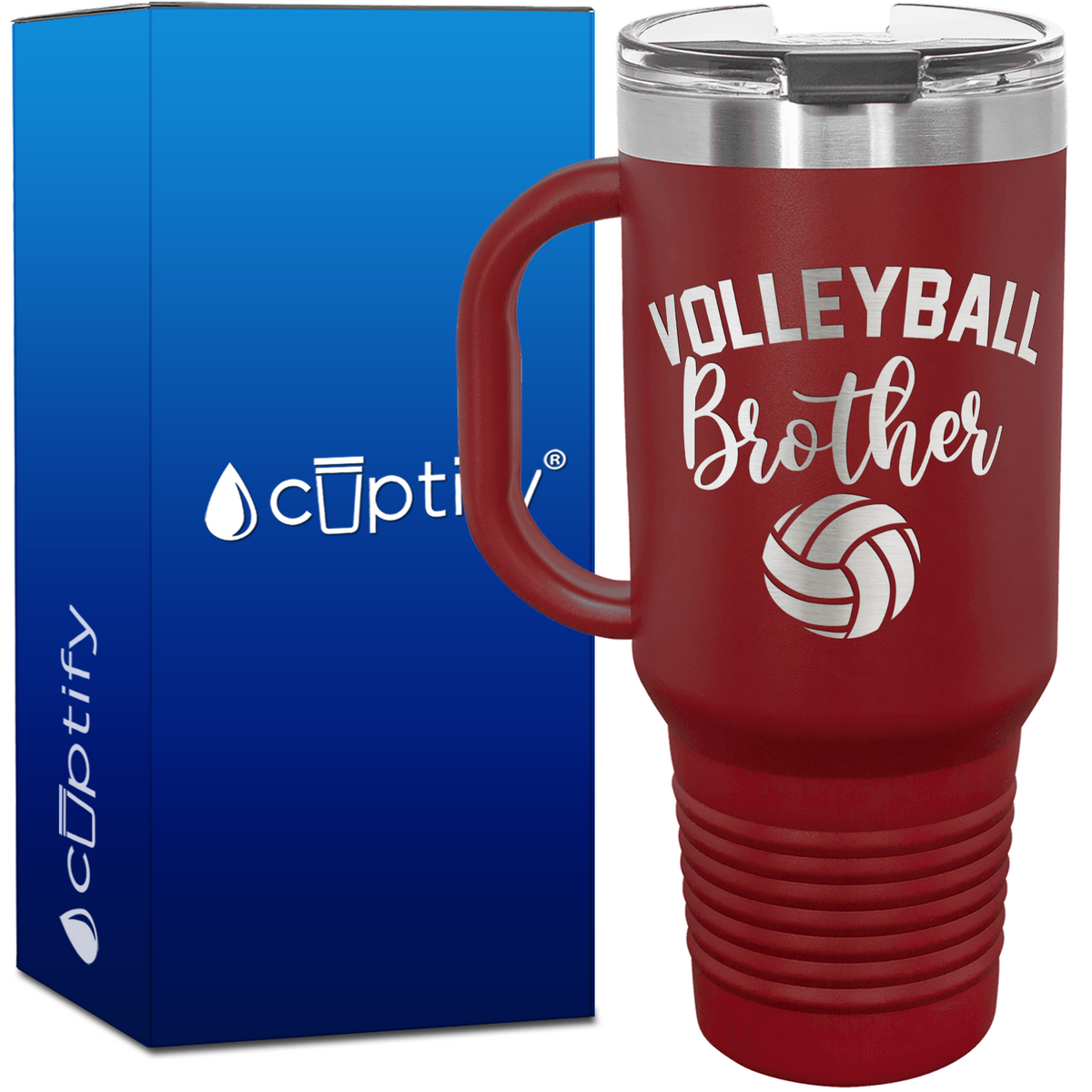 Volleyball Brother 40oz Volleyball Travel Mug