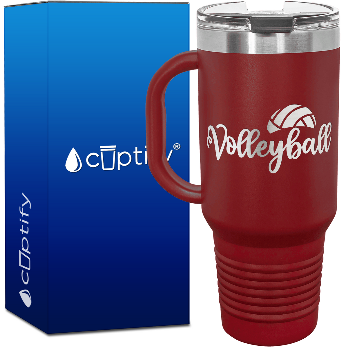 Volleyball 40oz Volleyball Travel Mug