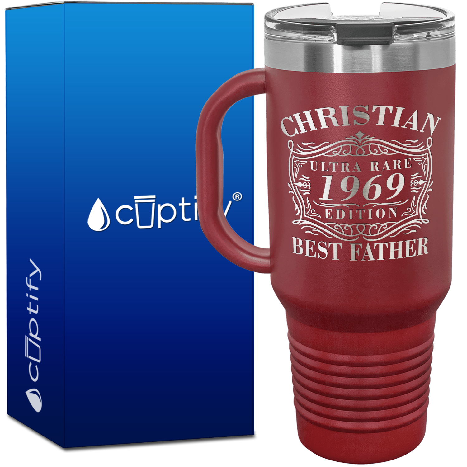 Personalized Ultra Rare Edition Best Father 40oz Dad Travel Mug