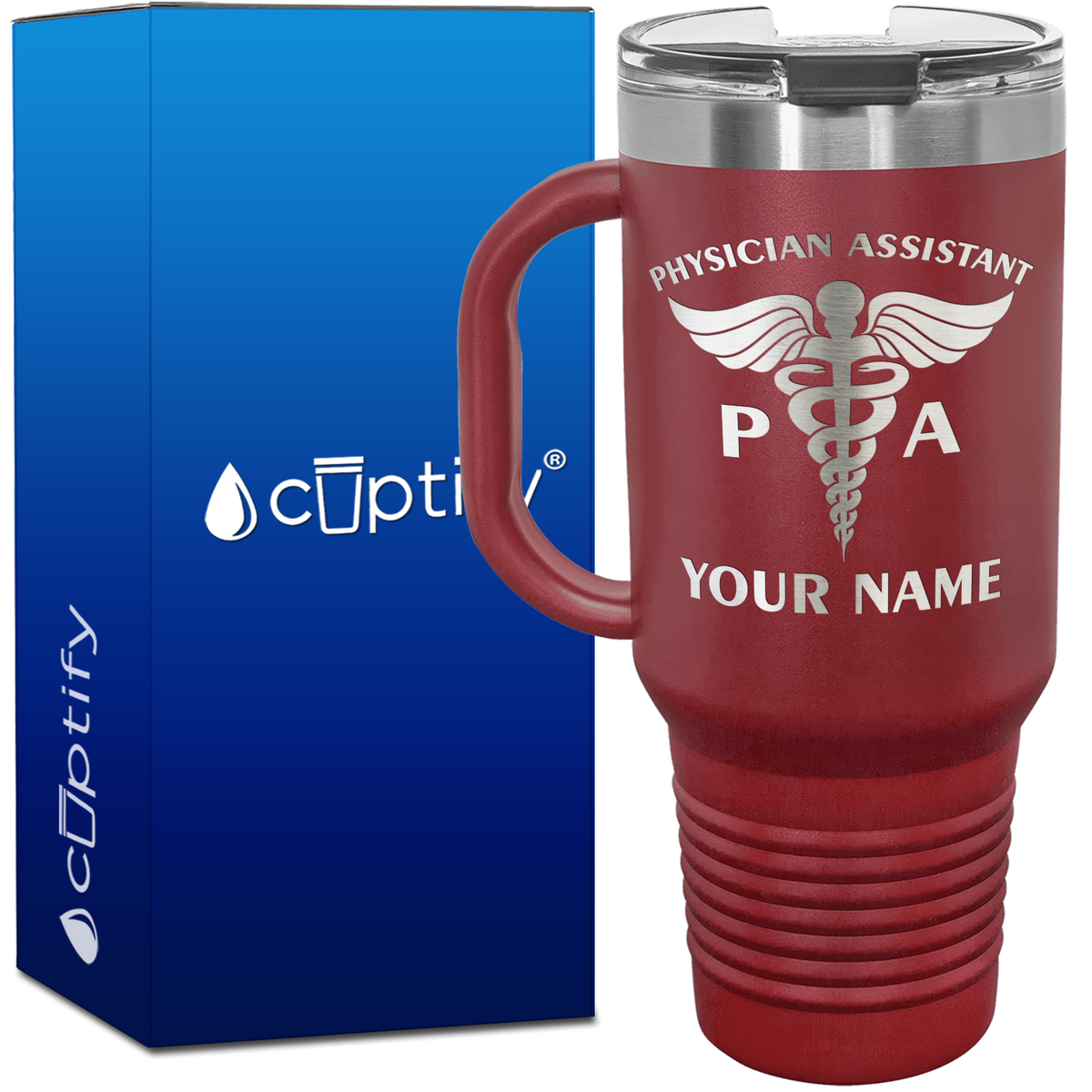 Personalized PA Physician Assistant 40oz Medical Travel Mug