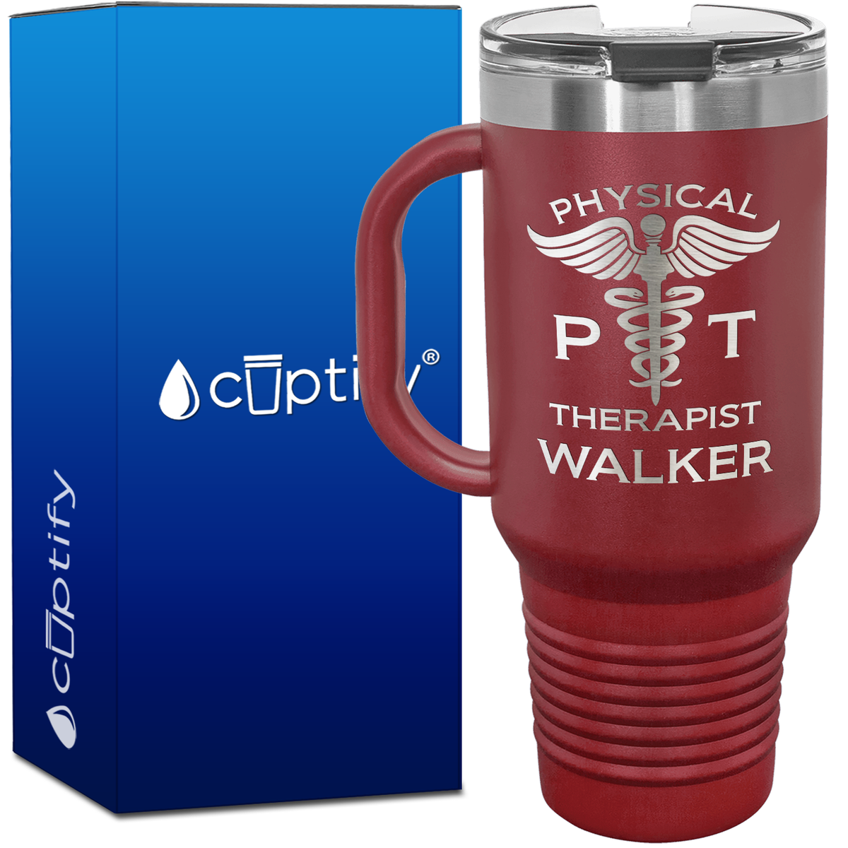 Personalized PT Physical Therapist 40oz Medical Travel Mug