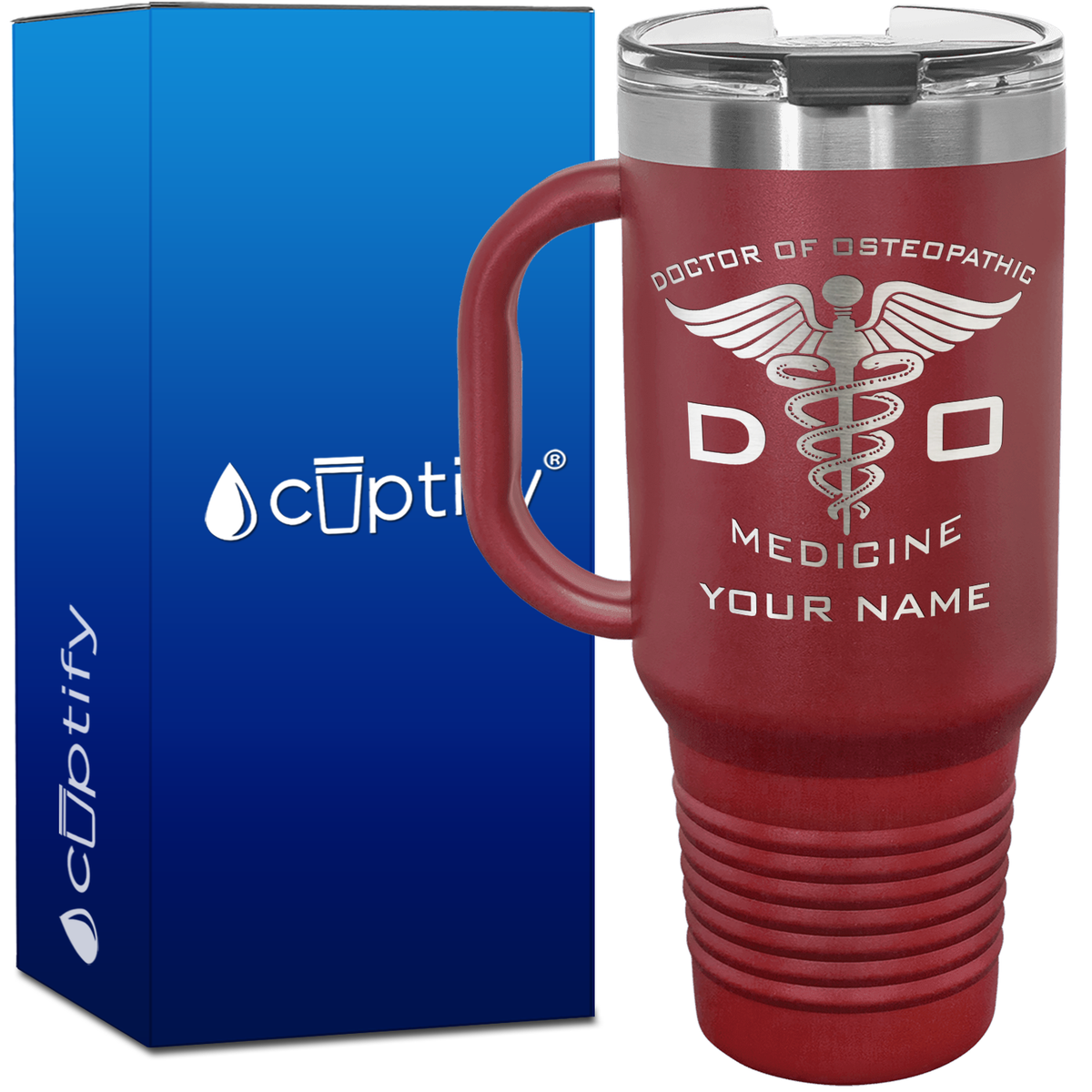 Personalized Doctor of Osteopathic Medicine 40oz Medical Travel Mug