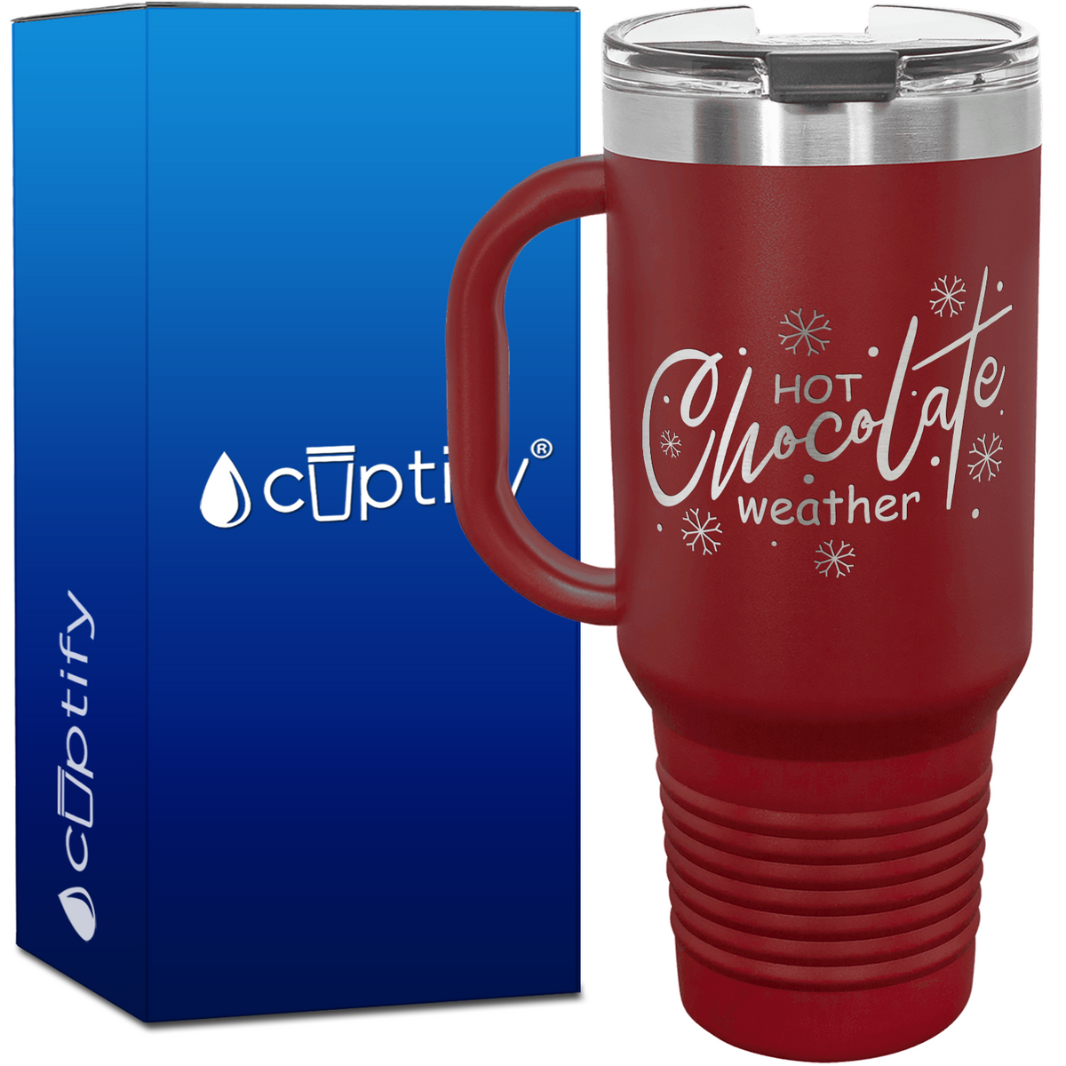 Hot Chocolate Weather 40oz Travel Mug