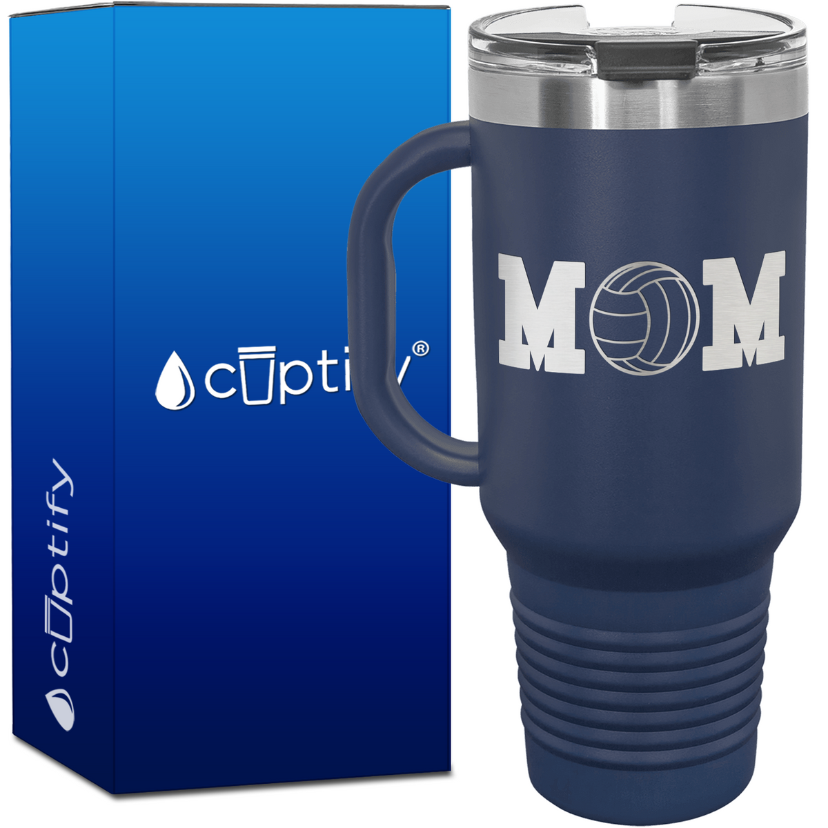 Volleyball Mom 40oz Mom Travel Mug