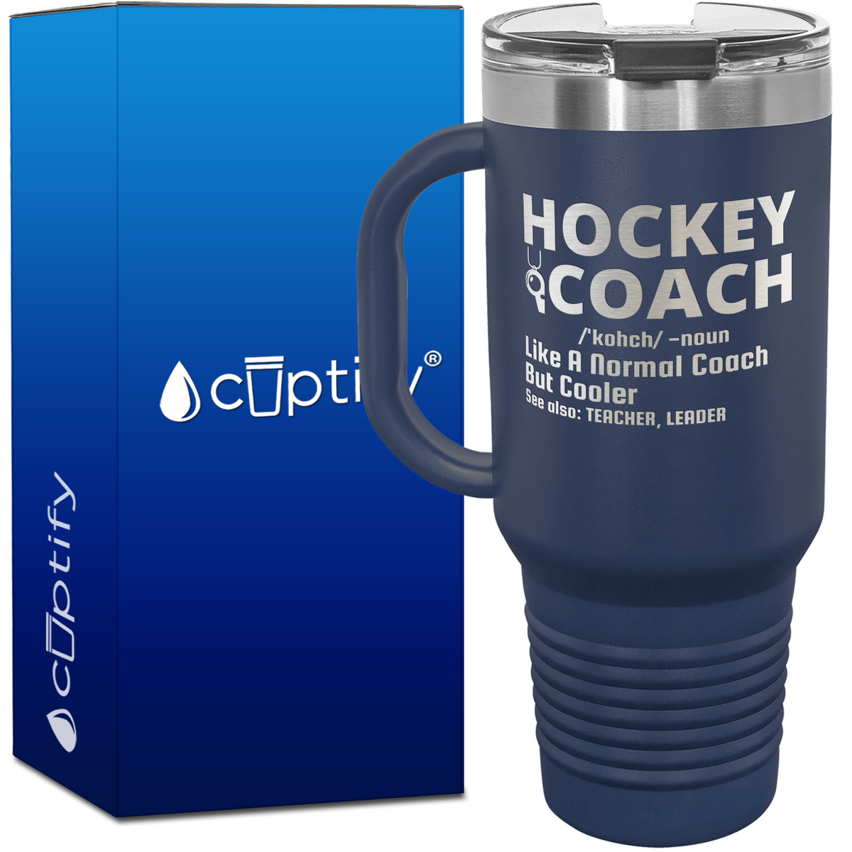 Hockey Coach Like a Normal Coach But Coole 40oz Travel Mug