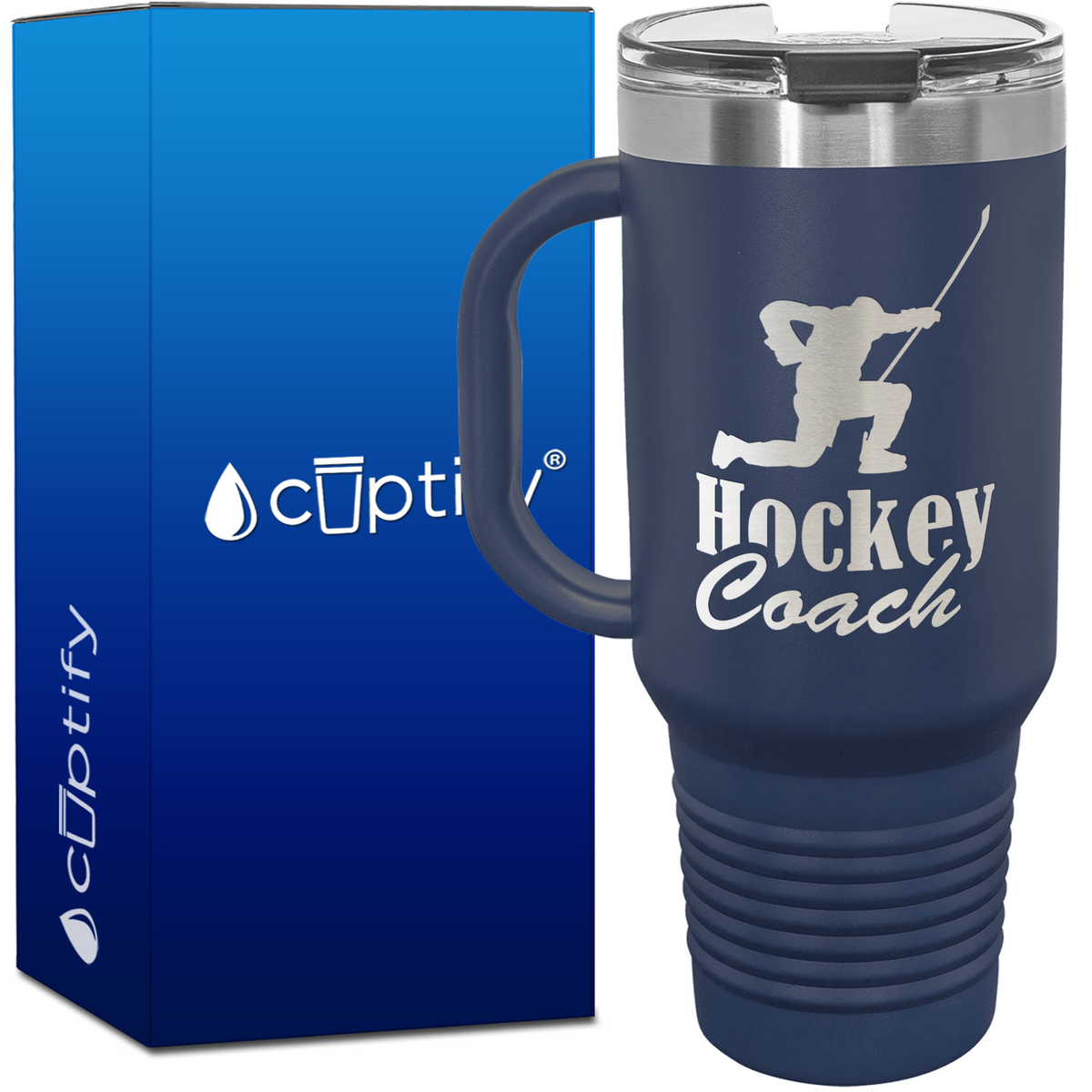 Hockey Coach Goal Post 40oz Travel Mug