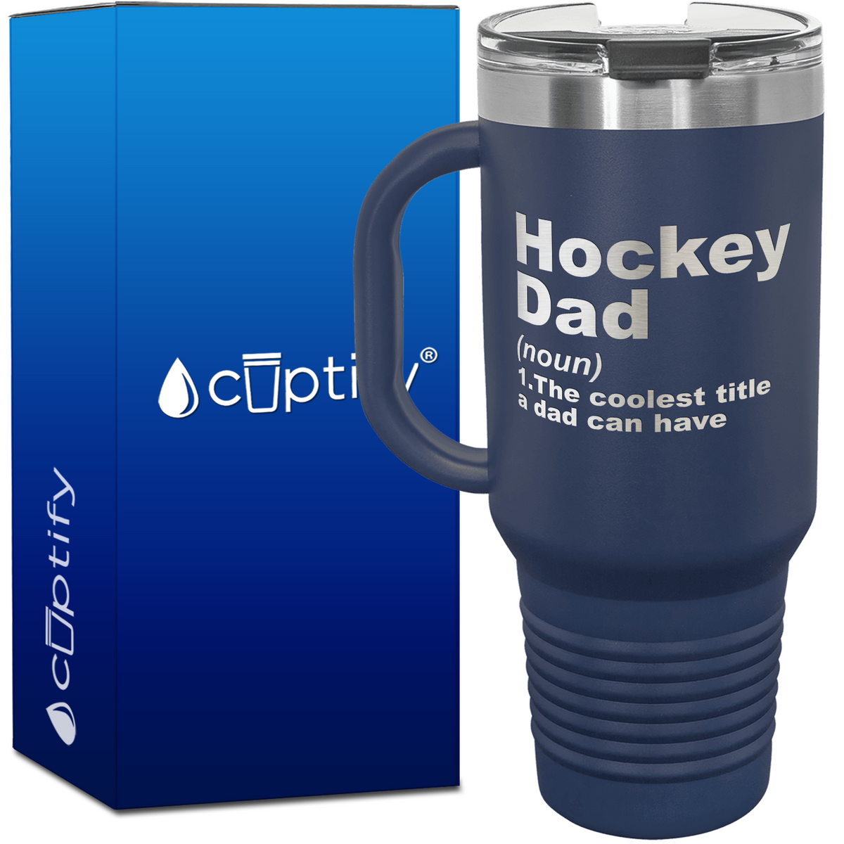 Hockey Dad Definition 40oz Travel Mug