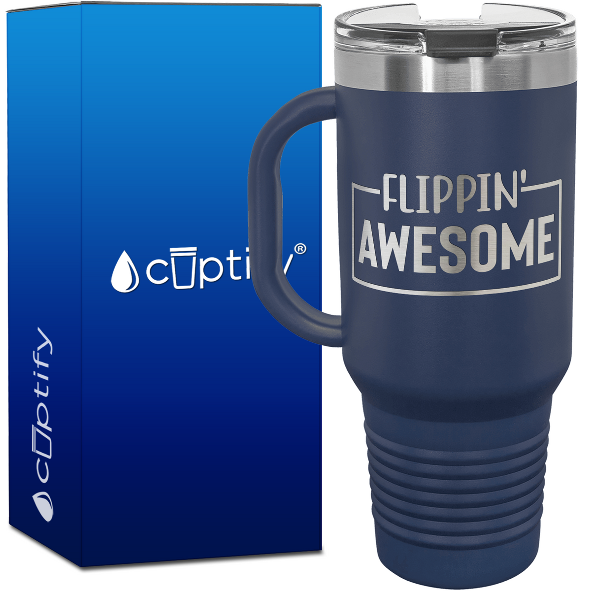 Flippin' Awesome 40oz Gymnastics Travel Mug