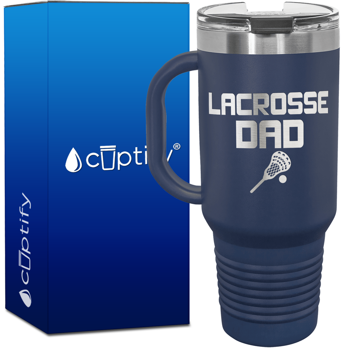 Lacrosse Dad 40oz Lacrosse Travel Mug