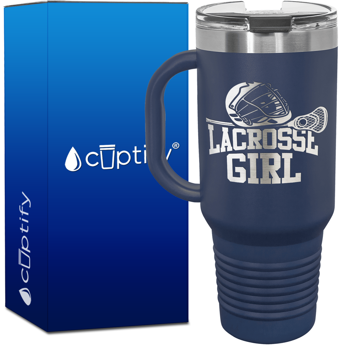 Lacrosse Girl 40oz Lacrosse Travel Mug