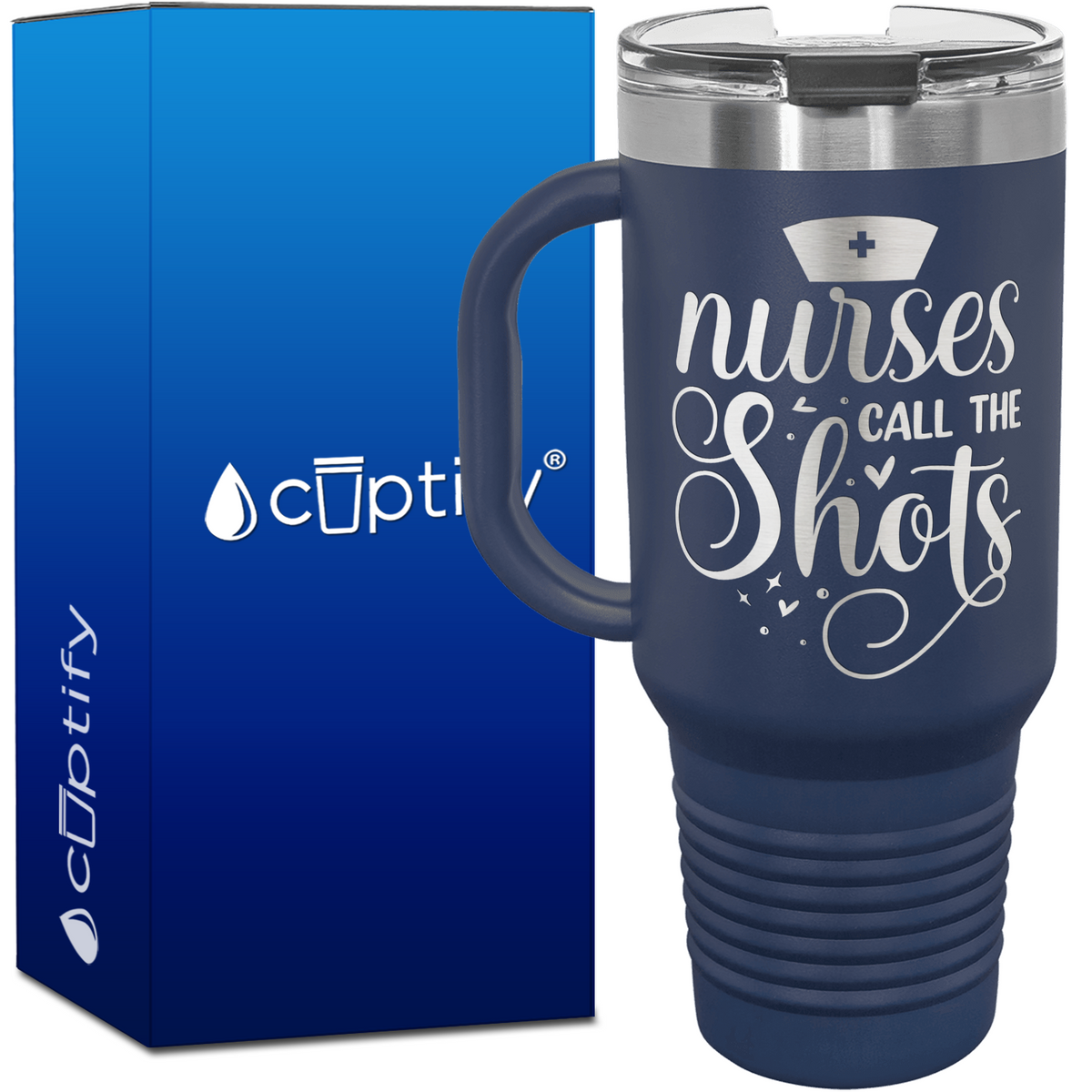 Nurses Call the Shots 40oz Nurse Travel Mug