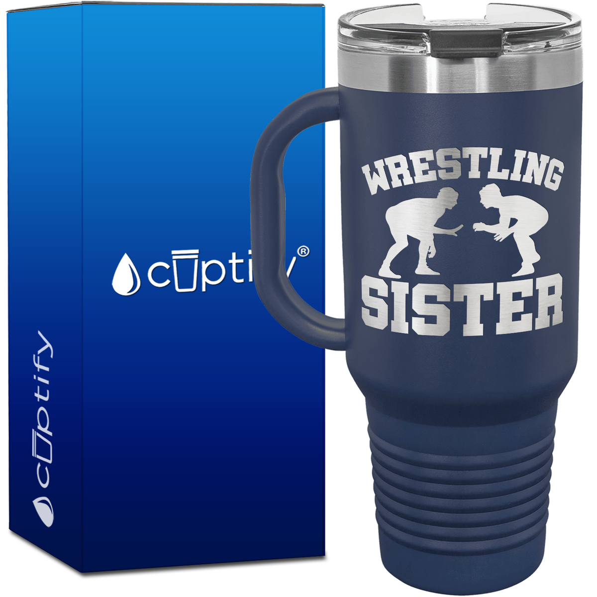 Wrestling Sister 40oz Travel Mug