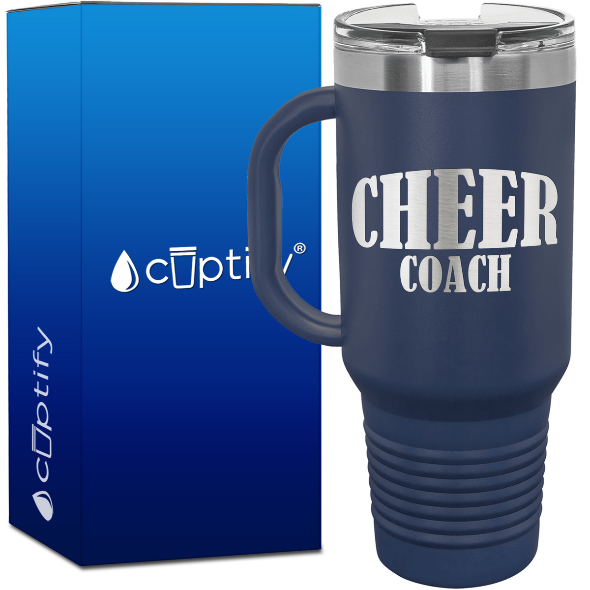 Cheer Coach Inflate 40oz Cheer Travel Mug